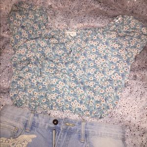 Flower crop top